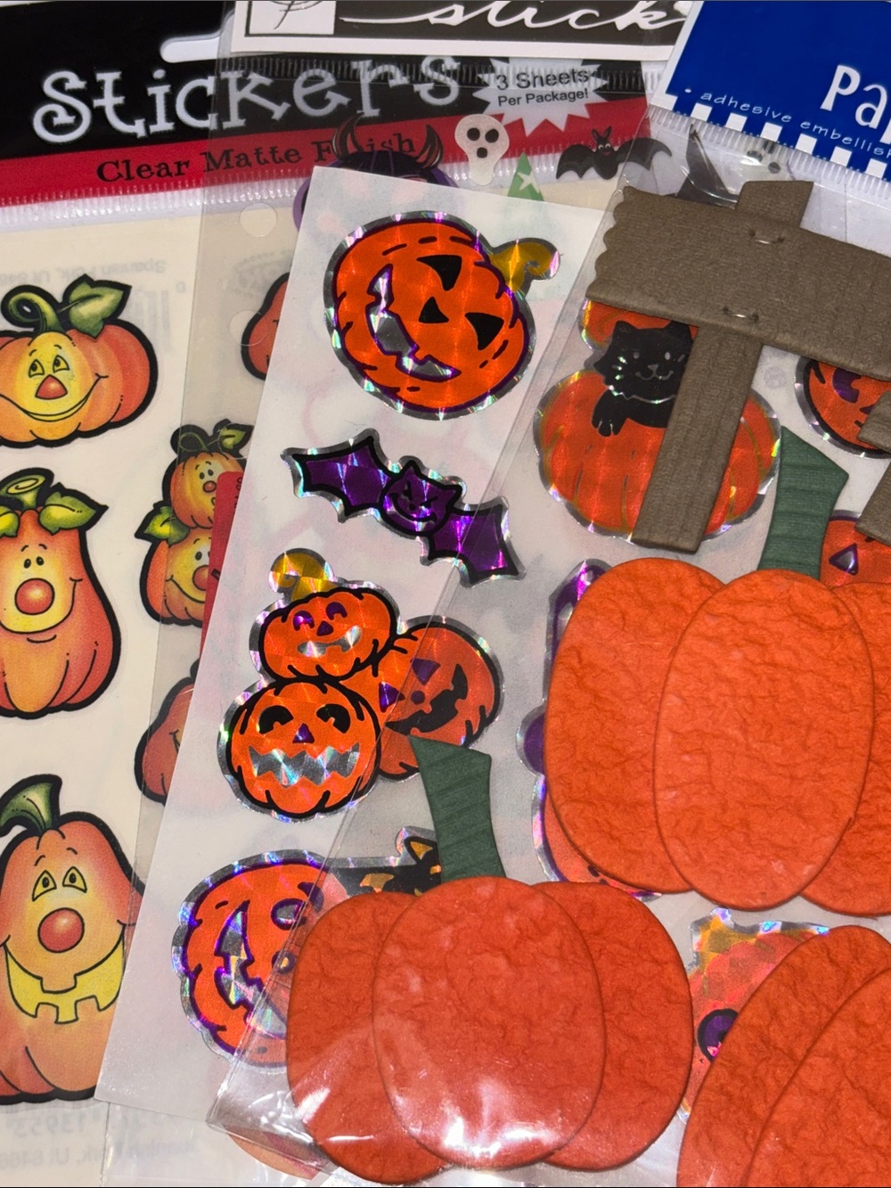 Pumpkin Stickers Vintage Y2K Halloween Scrapbook Stickers Cute Pumpkin Stickers